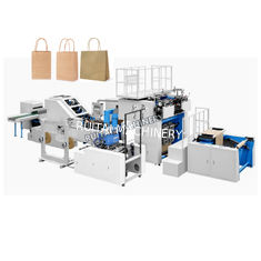 Máquina de fabricación de bolsas de papel de compras totalmente automática