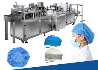 Máquina de fabricación de gorras médicas no tejidas totalmente automática