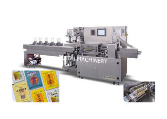 Venta en caliente de envolvente de flujo horizontal de sellado automático de cuatro lados para productos sólidos