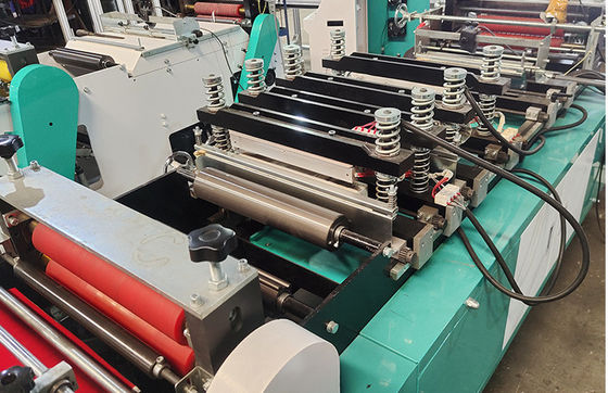 Máquina de fabricación de bolsas de sello central de alta velocidad para bolsas de PE/PAPEL