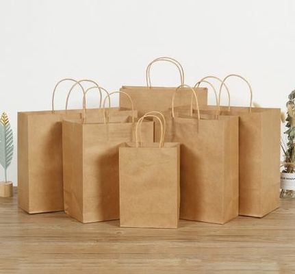 Bolsa de papel automática de fondo cuadrado de mano / mano de mano / bolsa Kraft de fabricación de bolsas de papel de mano de torsión