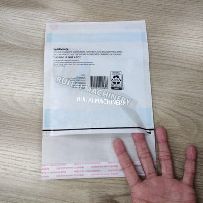 Máquina de fabricación de bolsas de correo de papel, incluido el sello de llave