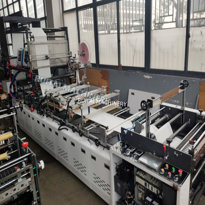 Máquina de fabricación de bolsas de correo de papel, incluido el sello de llave